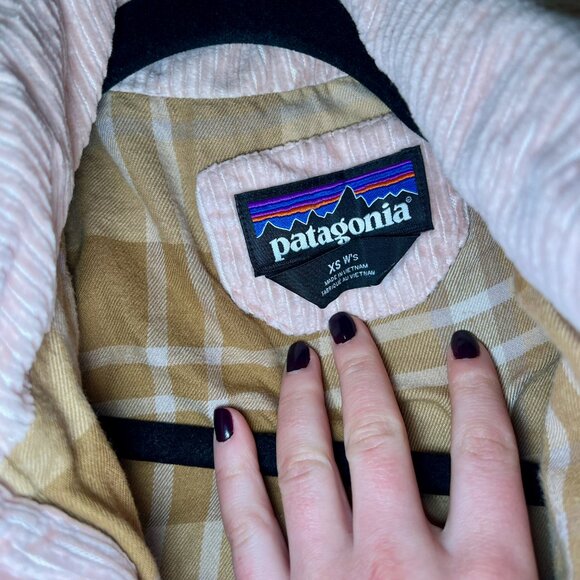 EUC Patagonia Women's Cord Fjord Coat in Cozy Peach, Sz XS - Picture 6 of 12